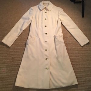 Vintage Bill Blass Women's Ivory Over Coat Dress